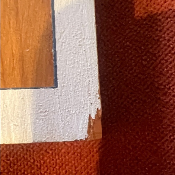 Charming Wooden Wall Art with Green and Brown Accents - Picture 4 of 4